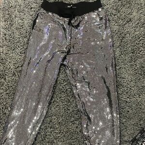 Dollhouse Silver Sequin Joggers